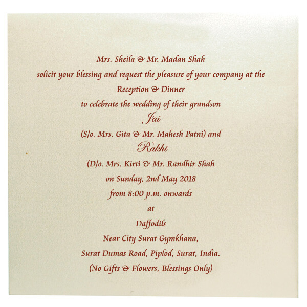 Traditional intricate wedding invite - Wetales