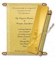 Scroll Indian Wedding Invitations, Scroll Knobs For Invitations, Scroll Wedding Invitations Flintshire, Buy Scroll Invitations Omaha
