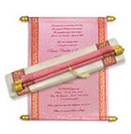 Scroll Boxes, Birthday Party Scroll Invitations